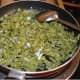 Turn off the stove and transfer the dish to a serving bowl.