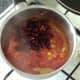 Red kidney bean are added to spicy tomato sauce