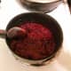 Slowly bring to a boil on medium high heat. It is a little tart. But you can cut that down with more sugar. This is the time to do that. Add a little at a time to your liking.