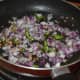 Waiting for the onions to become translucent.