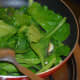 Step 3: Add spinach. Throw in some salt. Saute for 2&ndash;3 minutes.