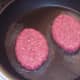 Starting to fry venison grillsteaks