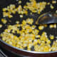 Step one: Saute cumin seeds and sweet corn in butter or olive oil for 2 minutes as per instructions.