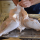 Place chunks of butter under the skin, all around the turkey.