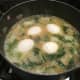 lebanese-savory-garlicky-lentil-noodles-and-egg-soup-with-bak-choi-and-lemon-recipe