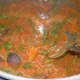 Stirring in the spices.