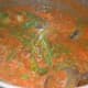 Add finely chopped fresh green coriander. Stir well.