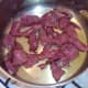 Browning chopped lambs liver