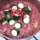 Courgettes and chilli are added to stew