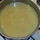 Blended soup is returned to pot