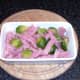 Assembled ham and sprouts