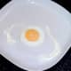 Cut egg is ready for plating