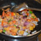 Stir-cook till tomatoes become a bit mushy.