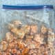 Using a resealable bag is a great way to mix in your sauce and seasonings without making a mess.