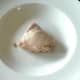 Poached chicken thigh