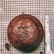 Cut the cake top with a serrated knife.