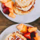Pancakes with fresh fruit are like heaven! 
