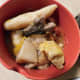 Some people like to serve fish tea over a bowl of rice. It is not very visible here, but there is rice at the bottom of the bowl. This is just another option. It is a personal choice.