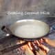 Cooking the coconut milk