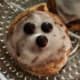 Delicious ghostly cinnamon roll