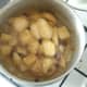 Stewed apples, pineapple and mincemeat