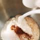 Add the flour, sugar, cinnamon powder, salt, butter, and egg.