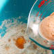 Add the yeast mixture into the flour mixture. 