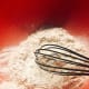 Stir the flour mixture with a whisk. 