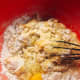 Combine the banana mixture and egg into the flour mixture.