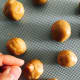 Shape the dough into equal-sized balls.