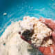 Make sure there aren't any chunks of butter. The mixture should have a sandy texture.