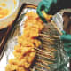 I use turmeric root to make the marinade for chicken satay.