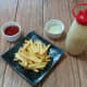 The ingredients for the curry fries.