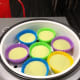Place the prepared batter into a food steamer.