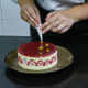 Decorating the strawberry shortcake (Step 21).