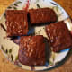 Cut the brownies into serving-sized squares.