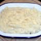 Mashed potato spread over pie filling