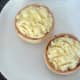 Minted mash is spread on pies