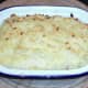 Browned mashed potato and cocktail pie