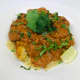 Garnish the tikka masala with cilantro and a lime wedge or two. Enjoy!