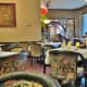 Interior of the restaurant looking towards the entrance
