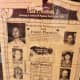 More old newspaper ads on the walls
