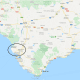 This is where the triangle fits on the map of Spain