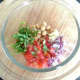 Chickpea salad ingredients