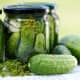 Homemade dill pickles