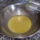 Beat the eggs and sugar at medium speed until fluffy. Add the vanilla last.