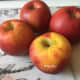 Washed red apples