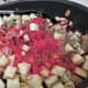 Add the dried herbs to the mixture
