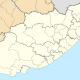 Port St Johns highlighted in red.