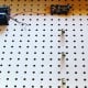 Batteries are in battery receptacle and bulbs are in bulb holders.